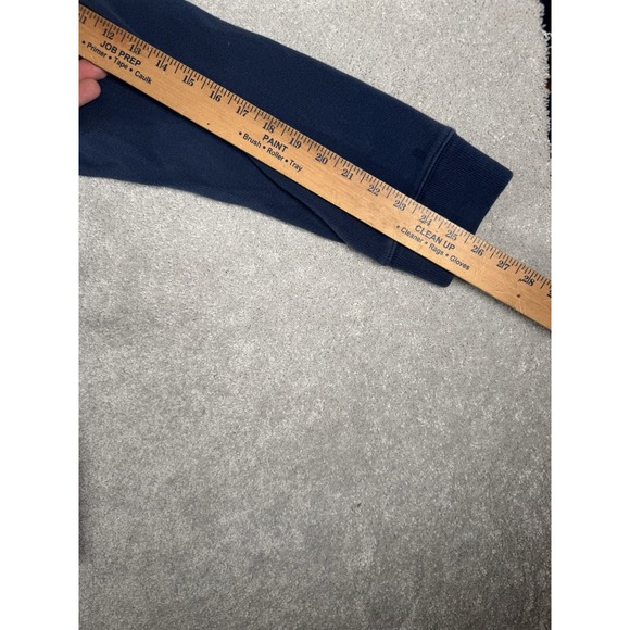 Duluth Trading Men's XL Navy Class Act Rib 1/4‎ Zip Mock Pullover Long Sleeve - Picture 8 of 9